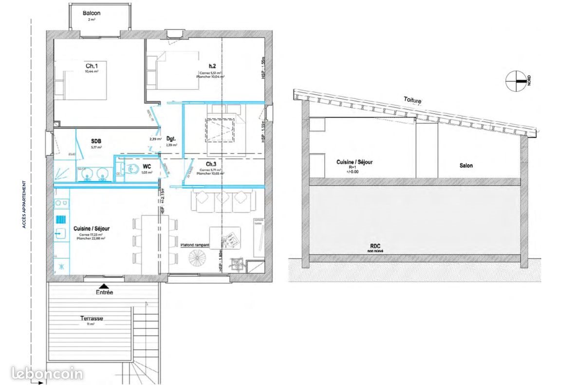 Appartement à vendre, 62m², Lège-Cap-Ferret