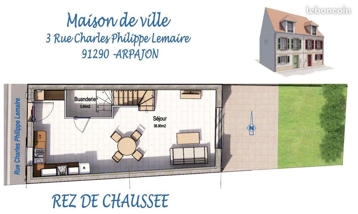Maison à vendre, 108m², Arpajon