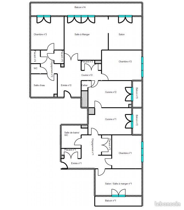 Appartement à vendre, 139m², Montbéliard