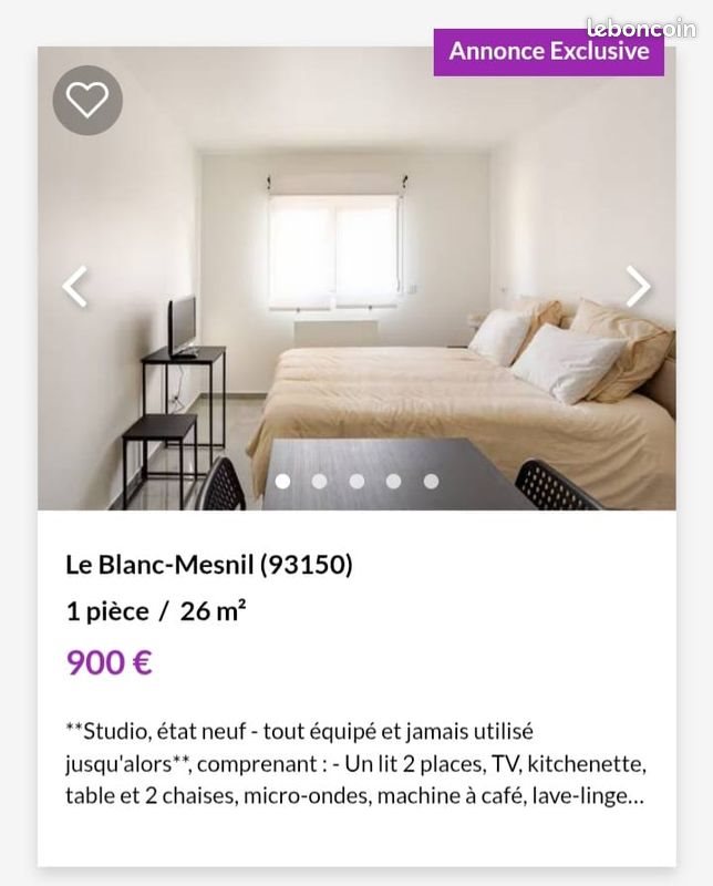 Appartement à louer, 26m², Le Blanc-Mesnil