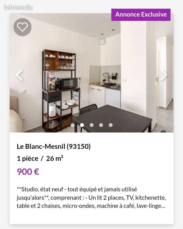 Appartement à louer, 26m², Le Blanc-Mesnil