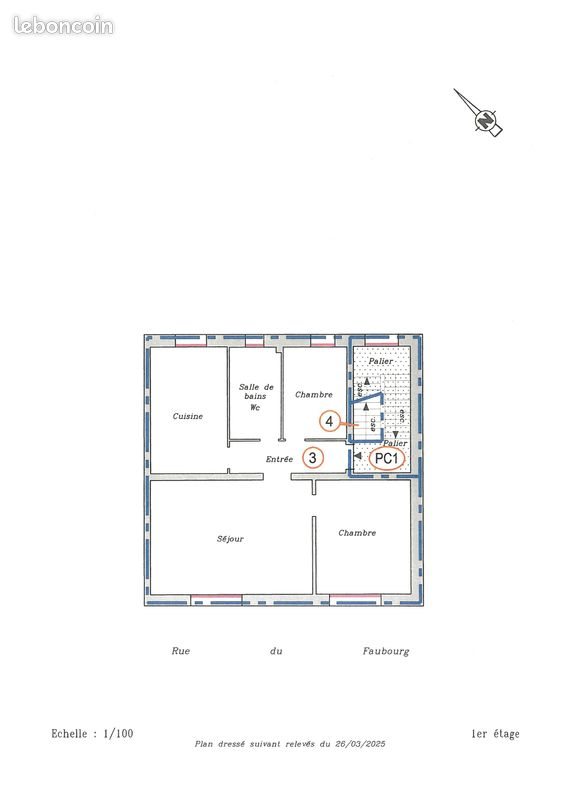 Appartement à vendre, 81m², Metz