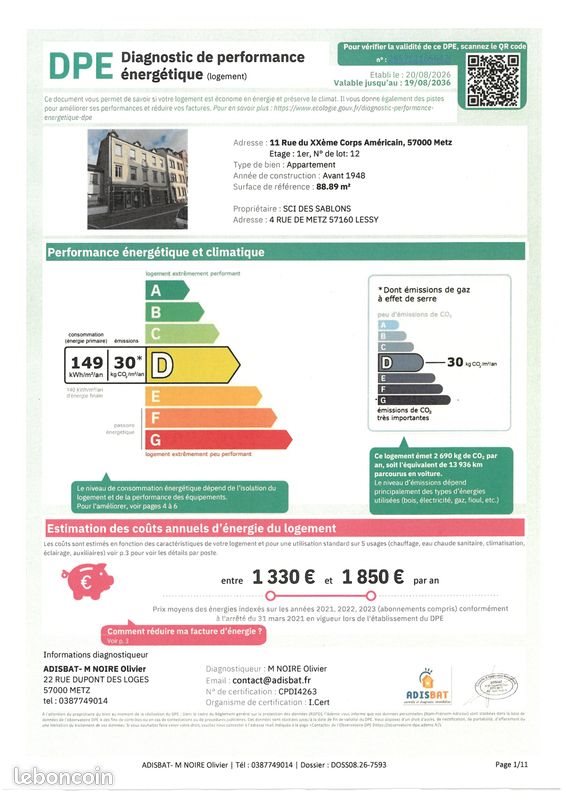 Appartement à vendre, 88m², Metz