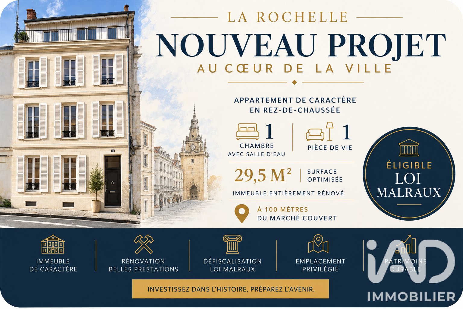 Appartement à vendre, 29m², La Rochelle