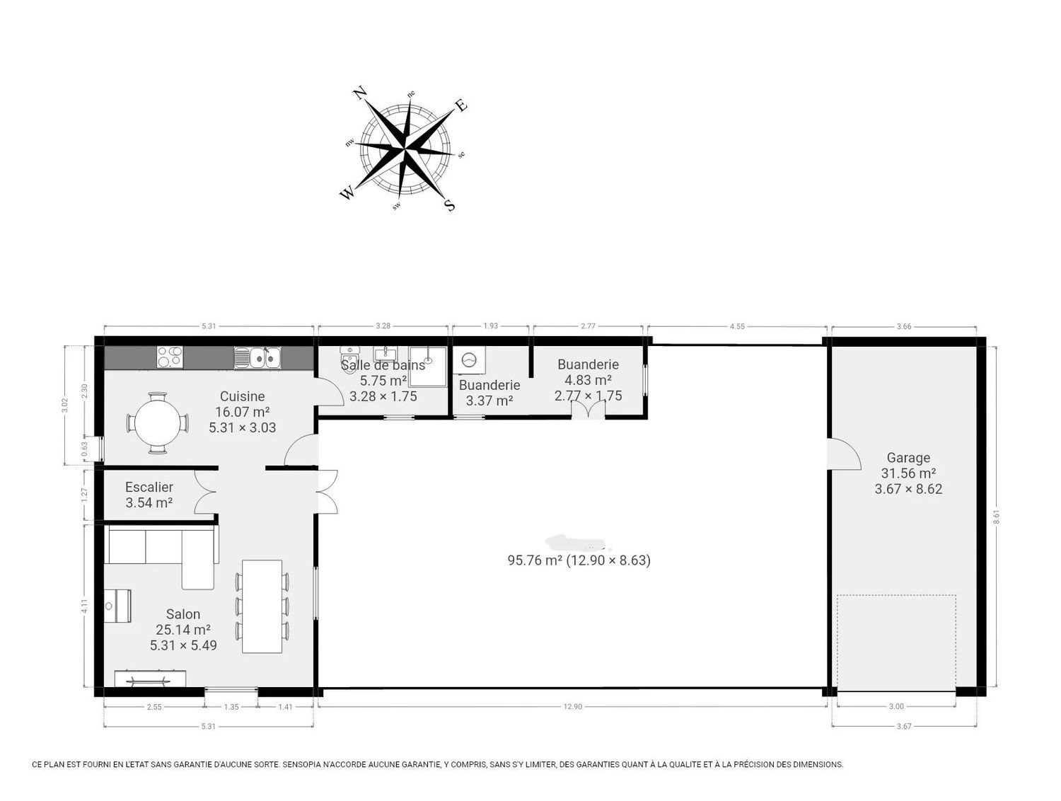 Maison à vendre, 91m², Le Buisson-de-Cadouin