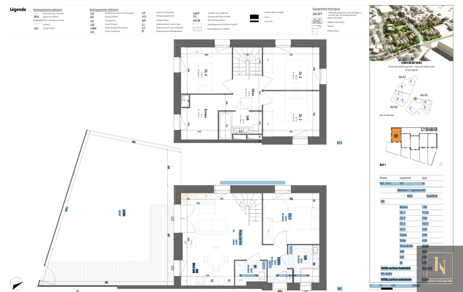 Appartement à vendre, 90m², Angers