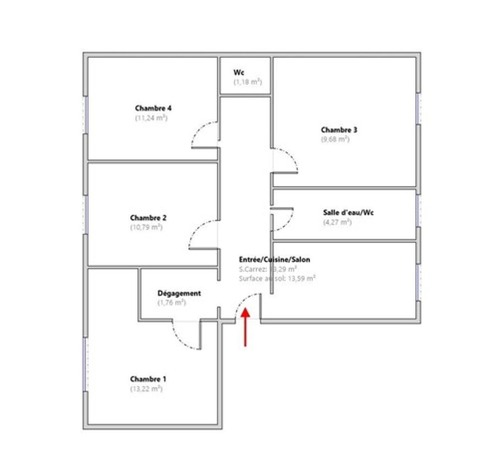 Appartement à louer, 66m², Thiais
