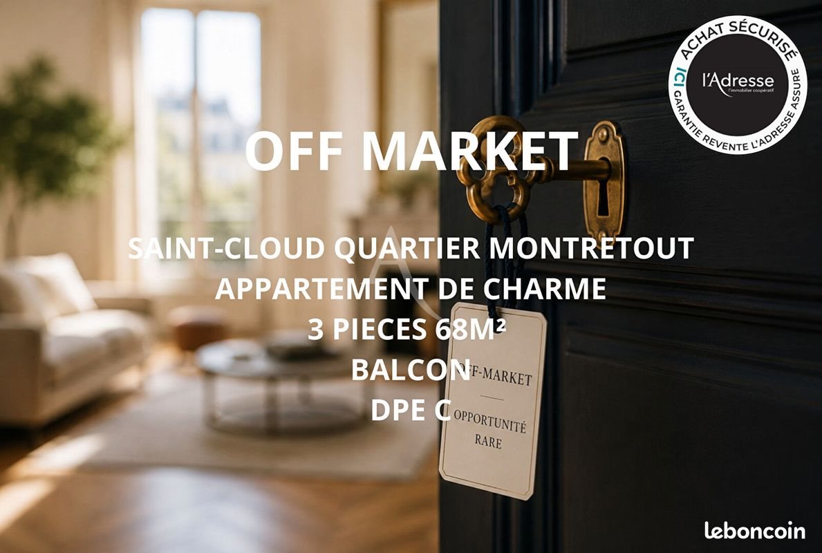 Appartement à vendre, 68m², Saint-Cloud