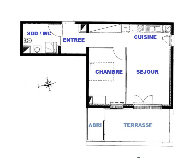 Appartement à vendre, 47m², Trouville-sur-Mer