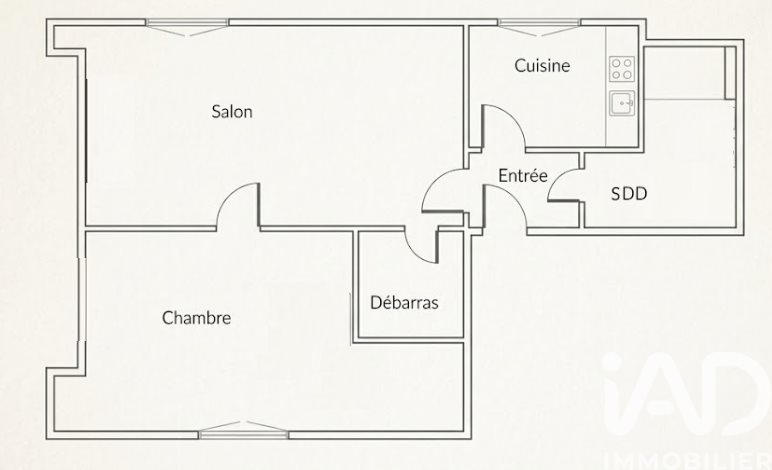 Appartement à vendre, 46m², Honfleur