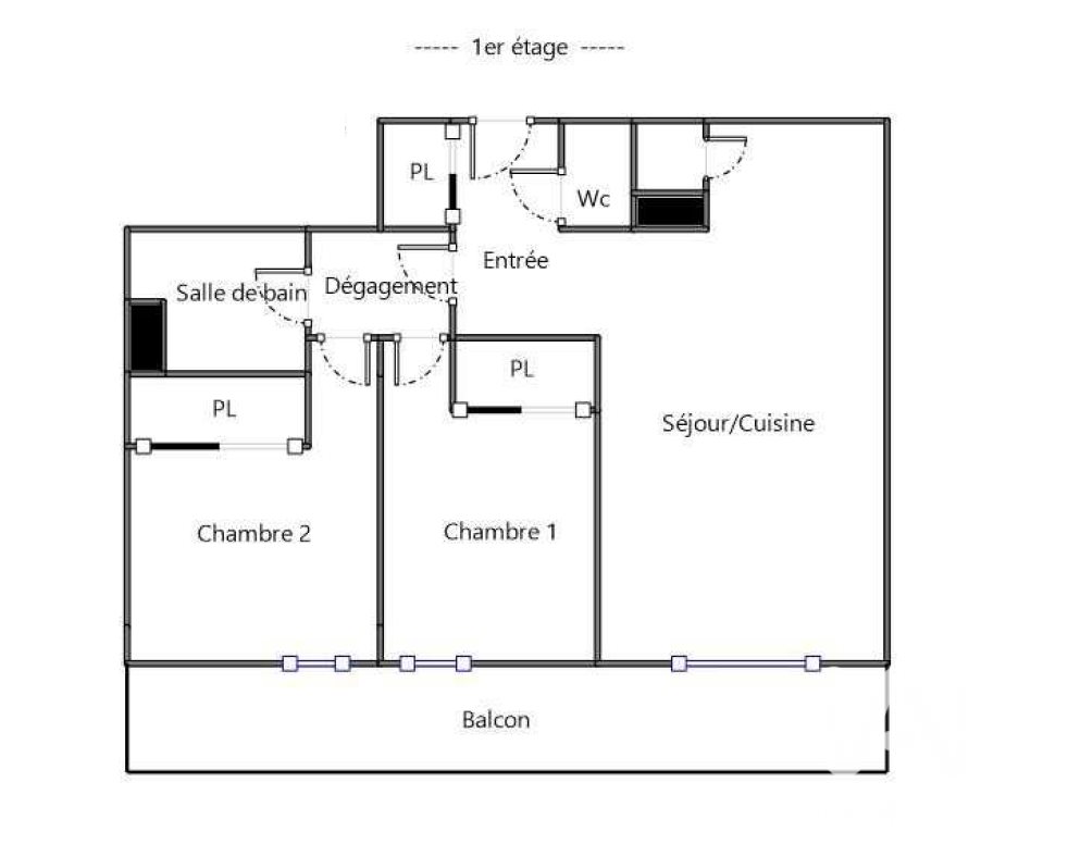 Appartement à vendre, 53m², Honfleur