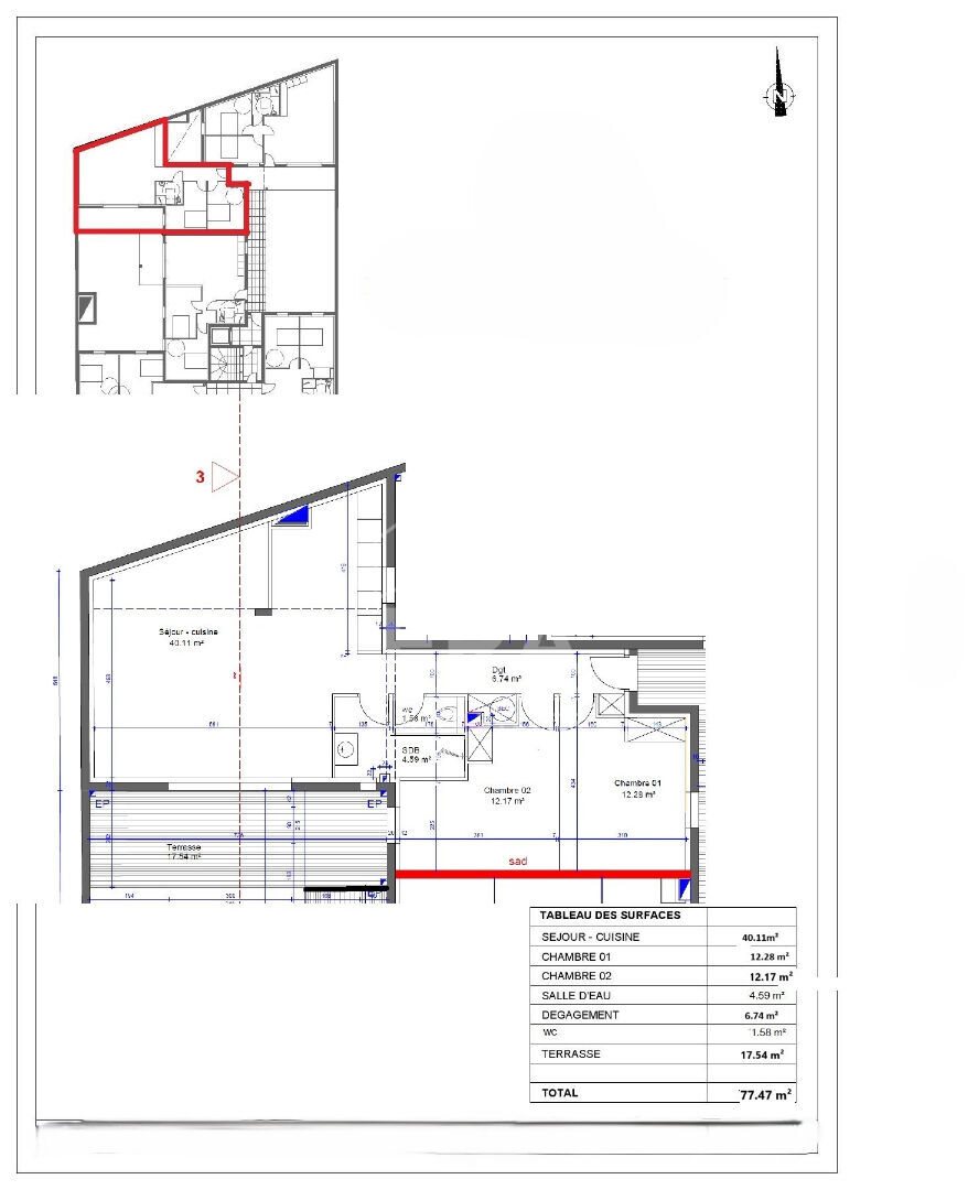 Appartement à vendre, 76m², Châteaurenard