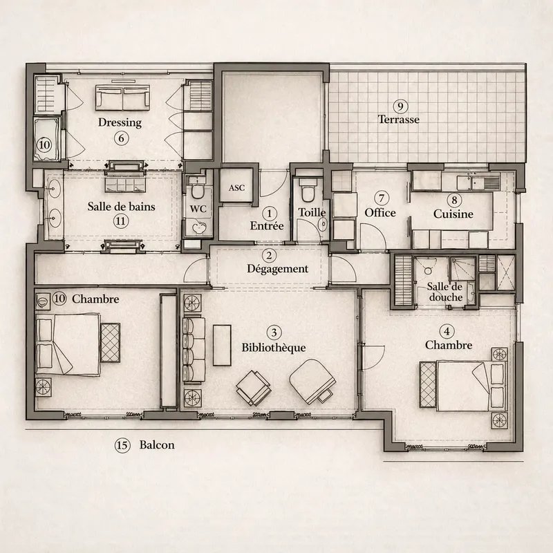 Appartement à vendre, 108m², Neuilly-sur-Seine