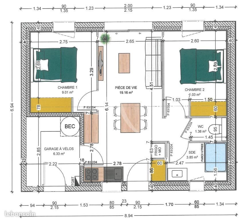 Maison à vendre, 42m², Saint-Jean-de-Monts