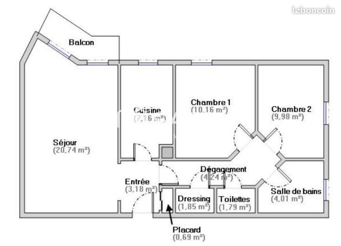 Appartement à vendre, 64m², Le Kremlin-Bicêtre