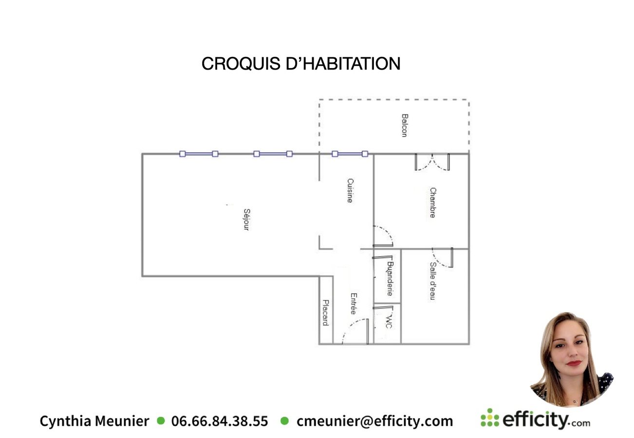 Appartement à vendre, 56m², Angoulême
