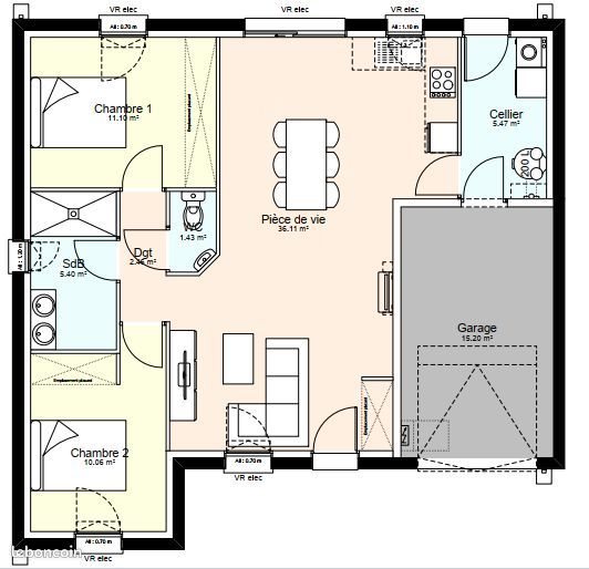 Maison à vendre, 72m², Sainte-Néomaye