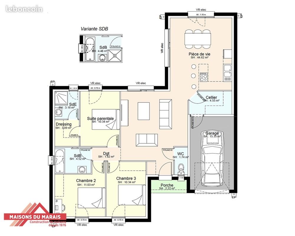 Maison à vendre, 95m², Saint-Maxire