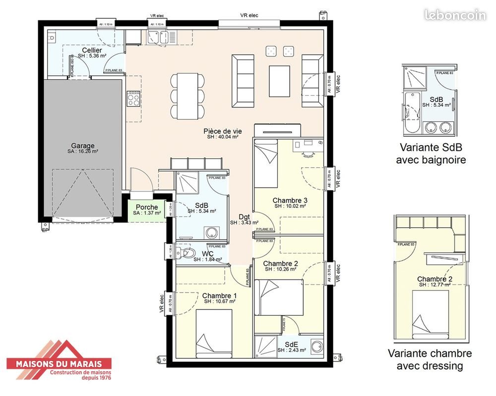 Maison à vendre, 89m², Chiché