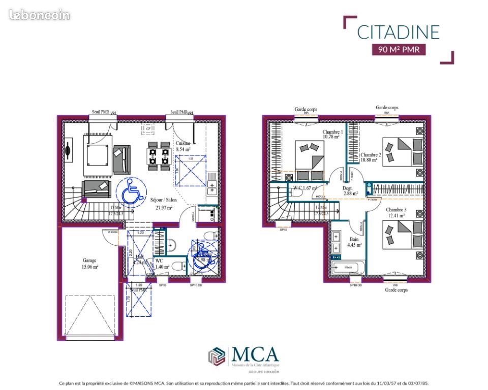 Maison à vendre, 90m², Saint-Georges-des-Coteaux