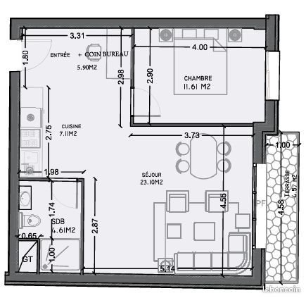 Appartement à vendre, 52m², Morsang-sur-Orge