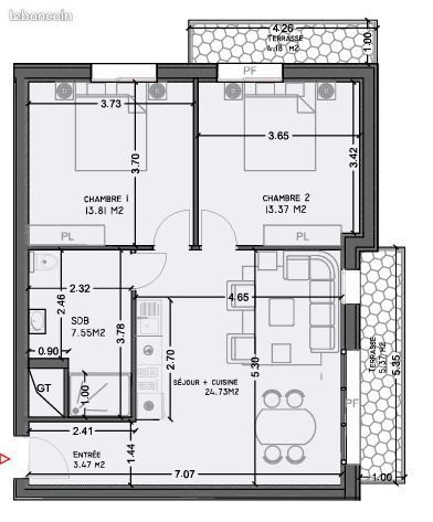 Appartement à vendre, 62m², Morsang-sur-Orge