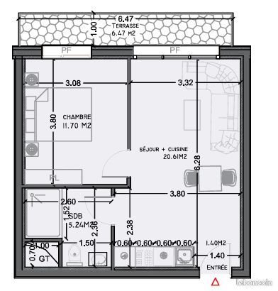 Appartement à vendre, 38m², Morsang-sur-Orge