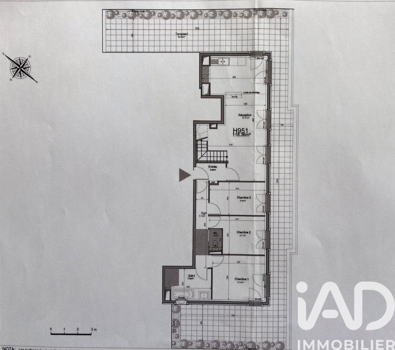 Appartement à vendre, 120m², Levallois-Perret