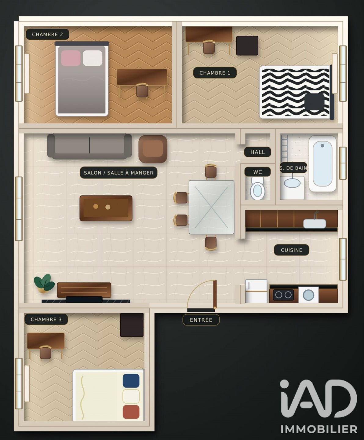 Appartement à vendre, 63m², Vénissieux