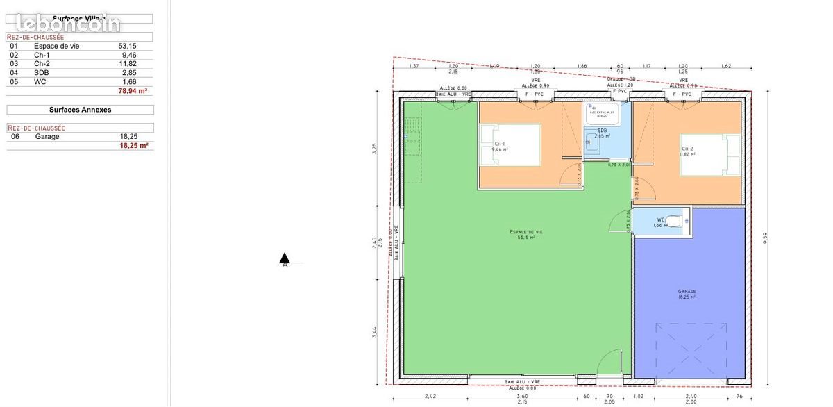 Maison à vendre, 79m², Le Pradet
