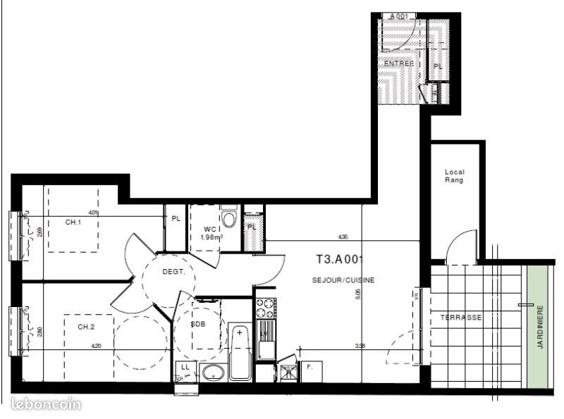 Appartement à louer, 63m², Clermont-Ferrand