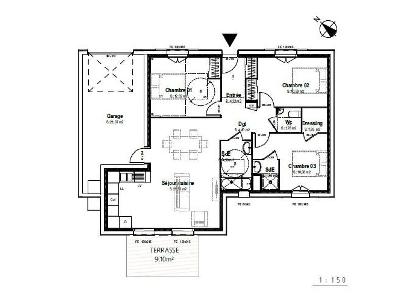 Maison à vendre, 82m², Breuil-le-Sec