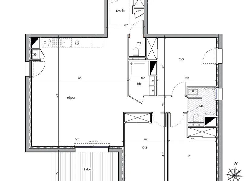 Appartement à vendre, 85m², Saint-Nazaire