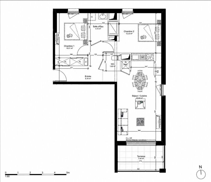 Appartement à louer, 62m², Guidel
