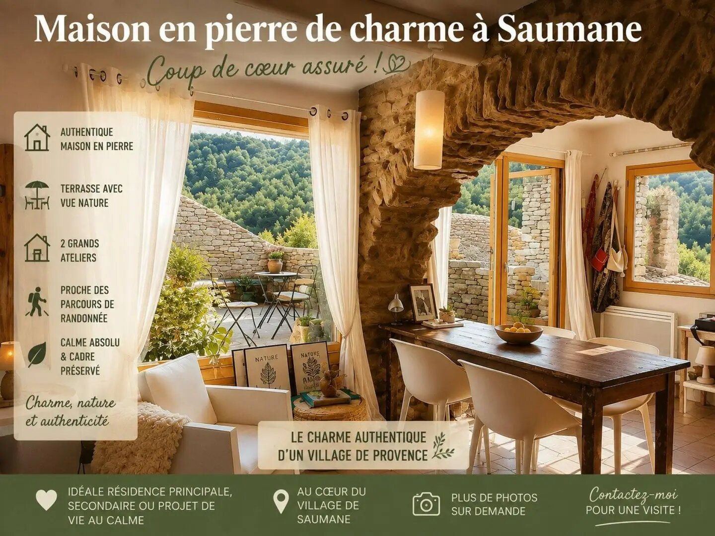 Maison à vendre, 53m², Saumane-de-Vaucluse