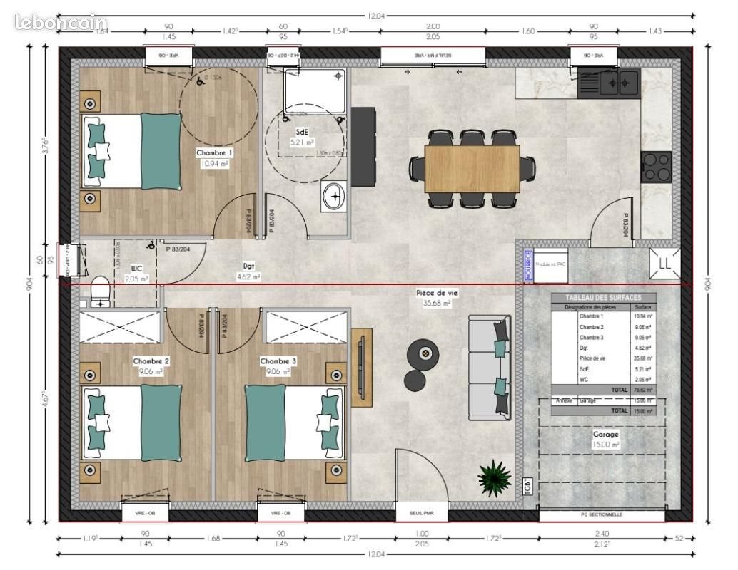 Maison à vendre, 76m², Talmont-Saint-Hilaire