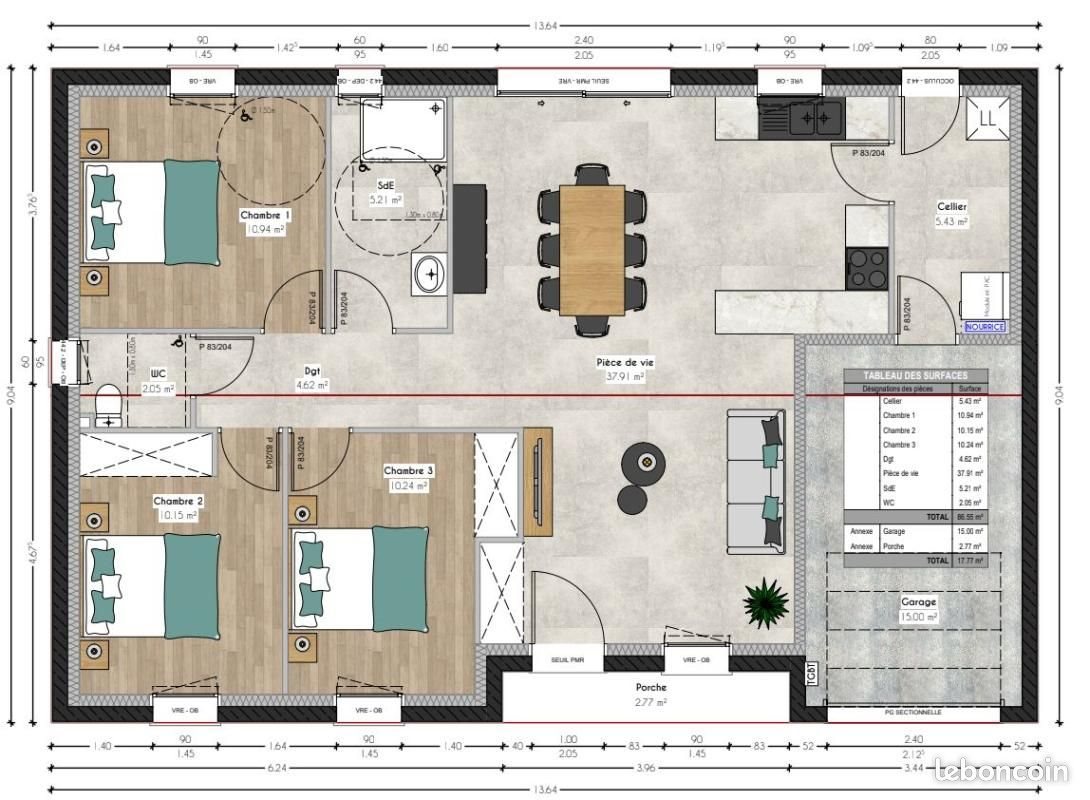Maison à vendre, 86m², Talmont-Saint-Hilaire