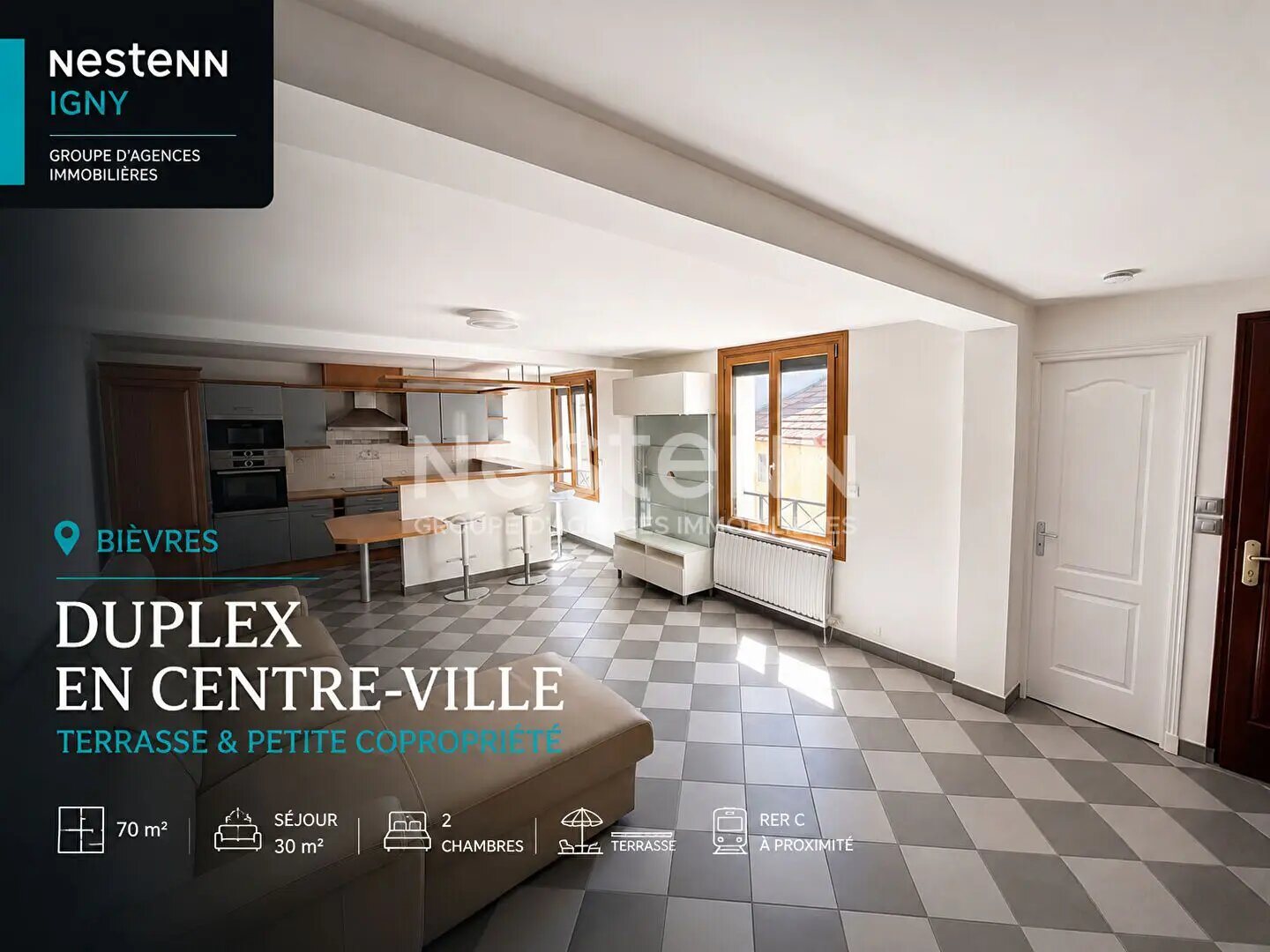 Appartement à vendre, 70m², Bièvres