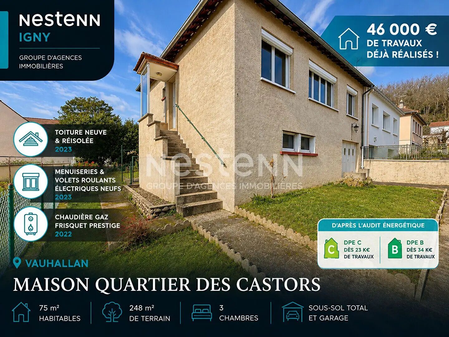 Maison à vendre, 75m², Vauhallan