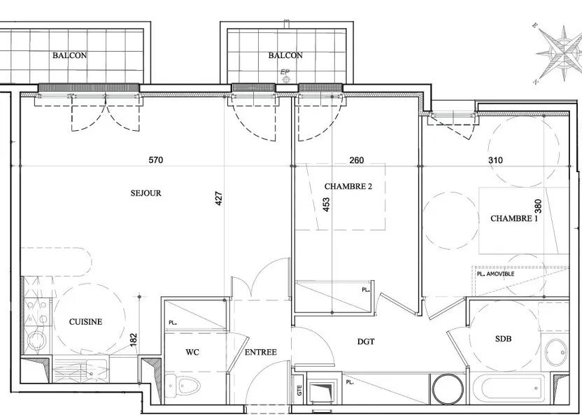 Appartement à vendre, 68m², Argenteuil