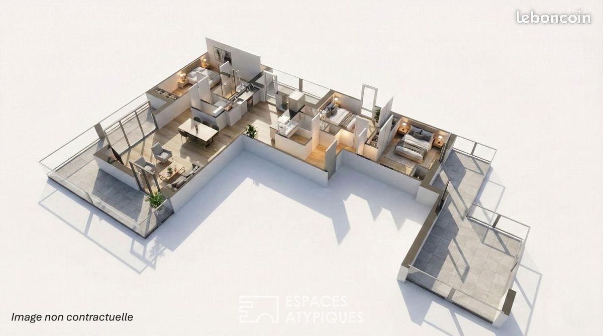 Appartement à vendre, 92m², L'Hermitage