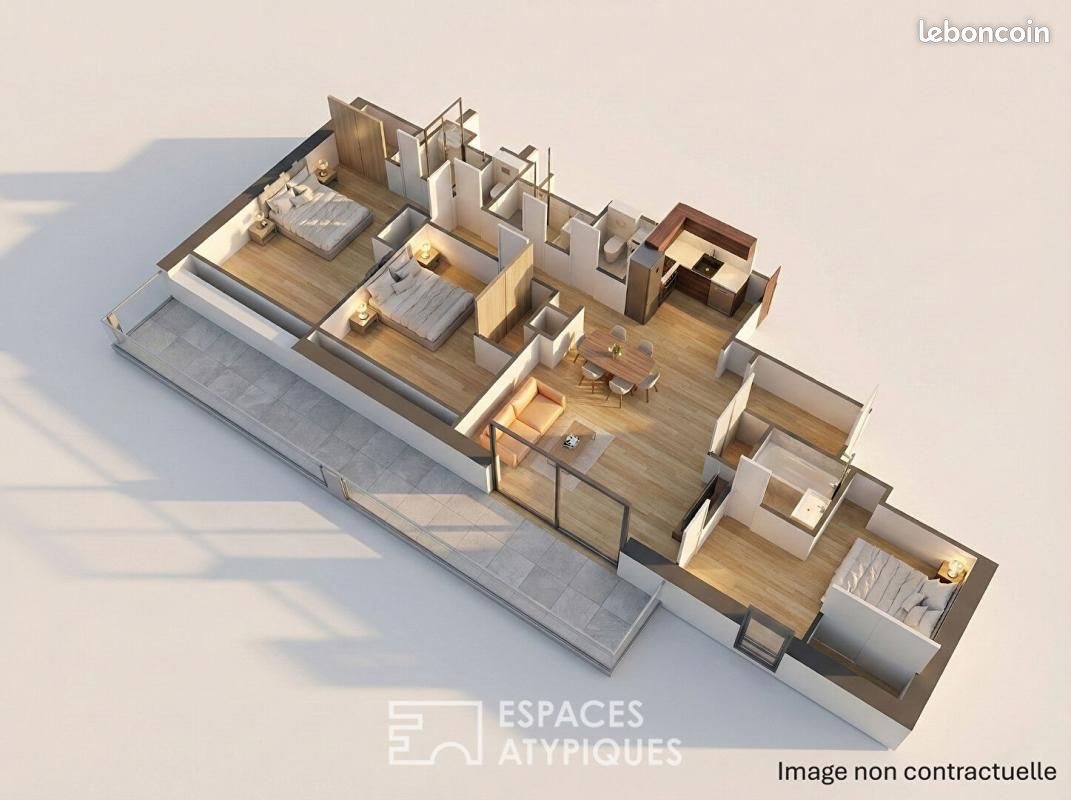 Appartement à vendre, 82m², L'Hermitage