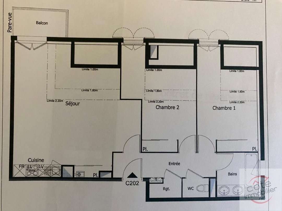 Appartement à vendre, 68m², Dourdan