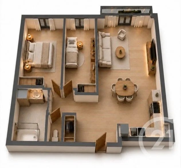Appartement à vendre, 60m², Thiais