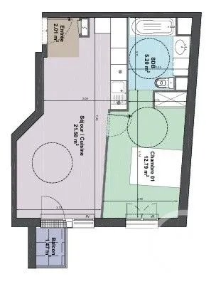 Appartement à vendre, 41m², Thiais