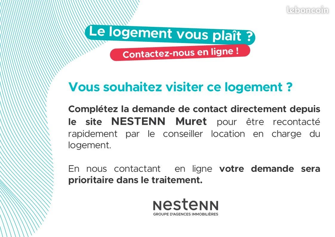 Appartement à louer, 32m², Roques