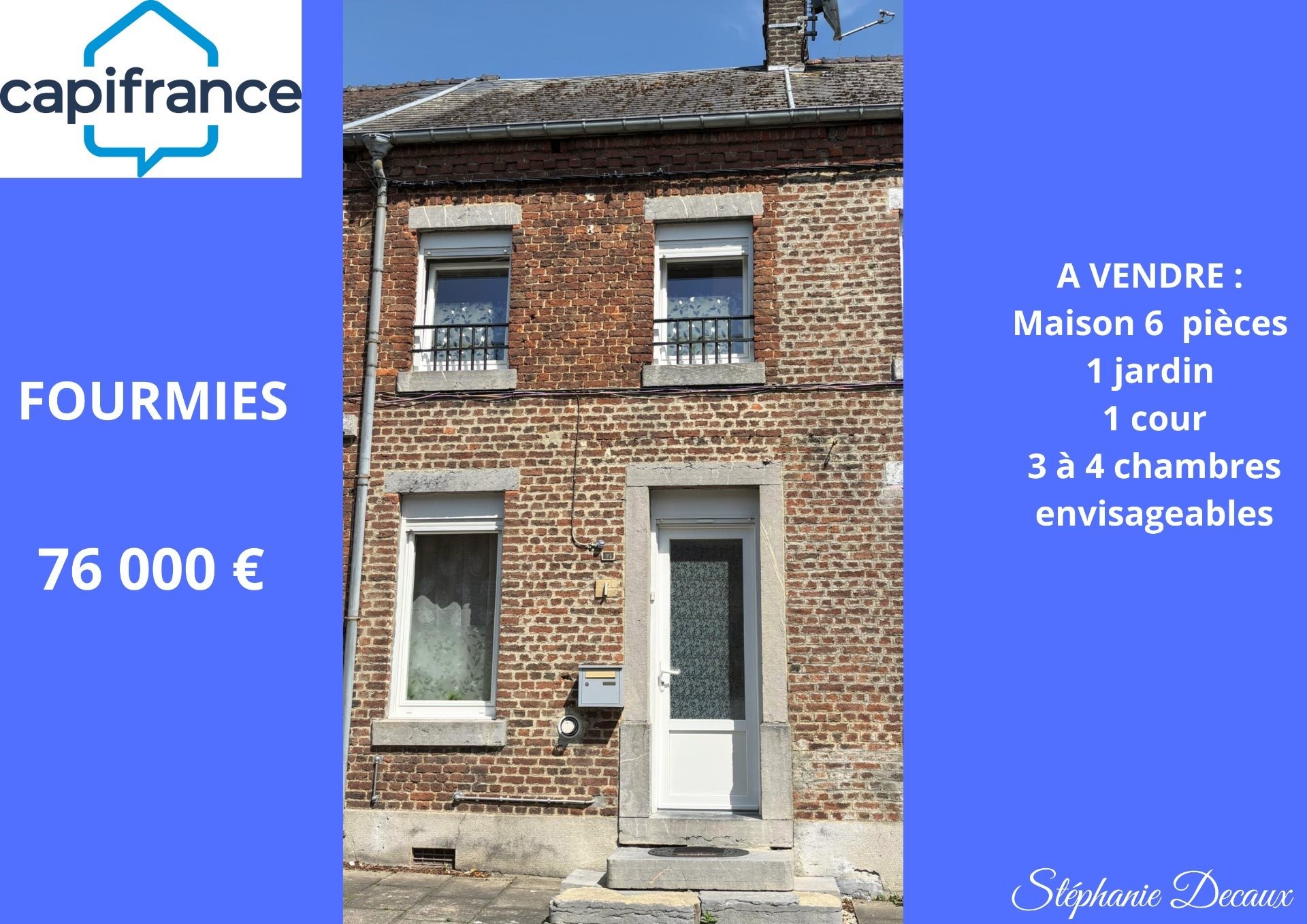 Maison à vendre, 79m², Fourmies