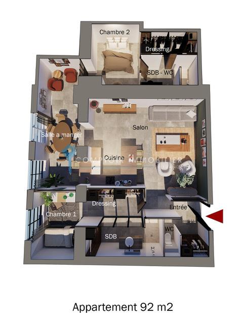 Appartement à vendre, 92m², Sète