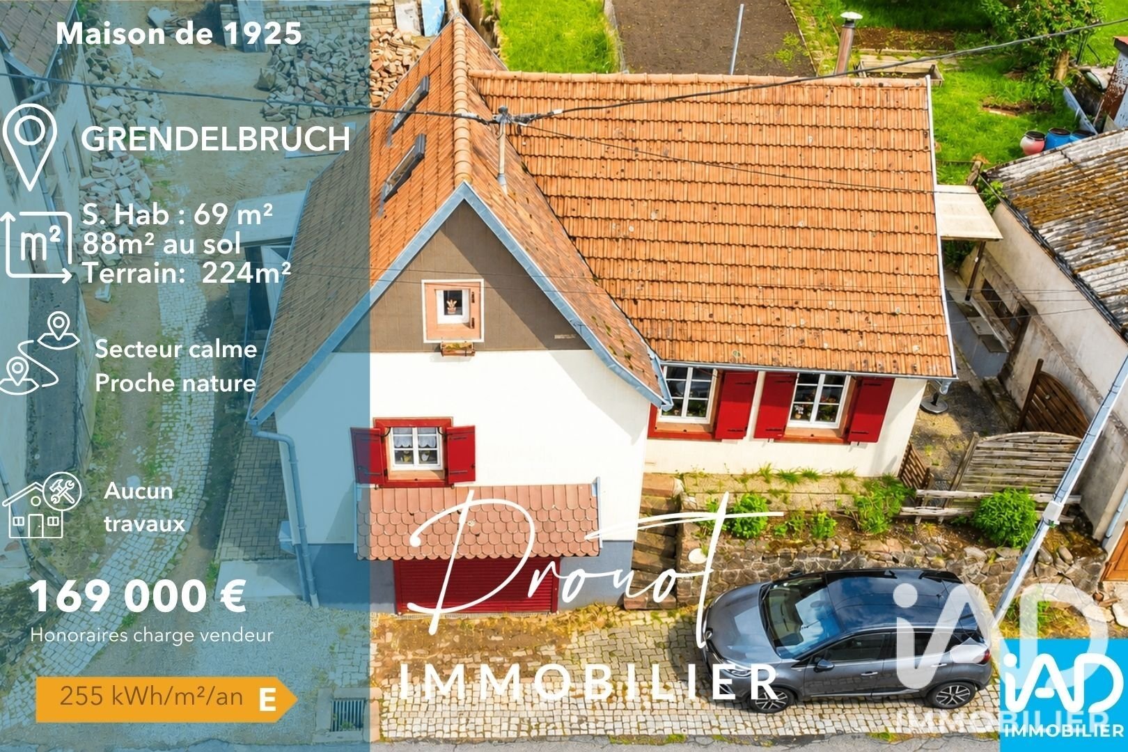 Maison à vendre, 69m², Grendelbruch