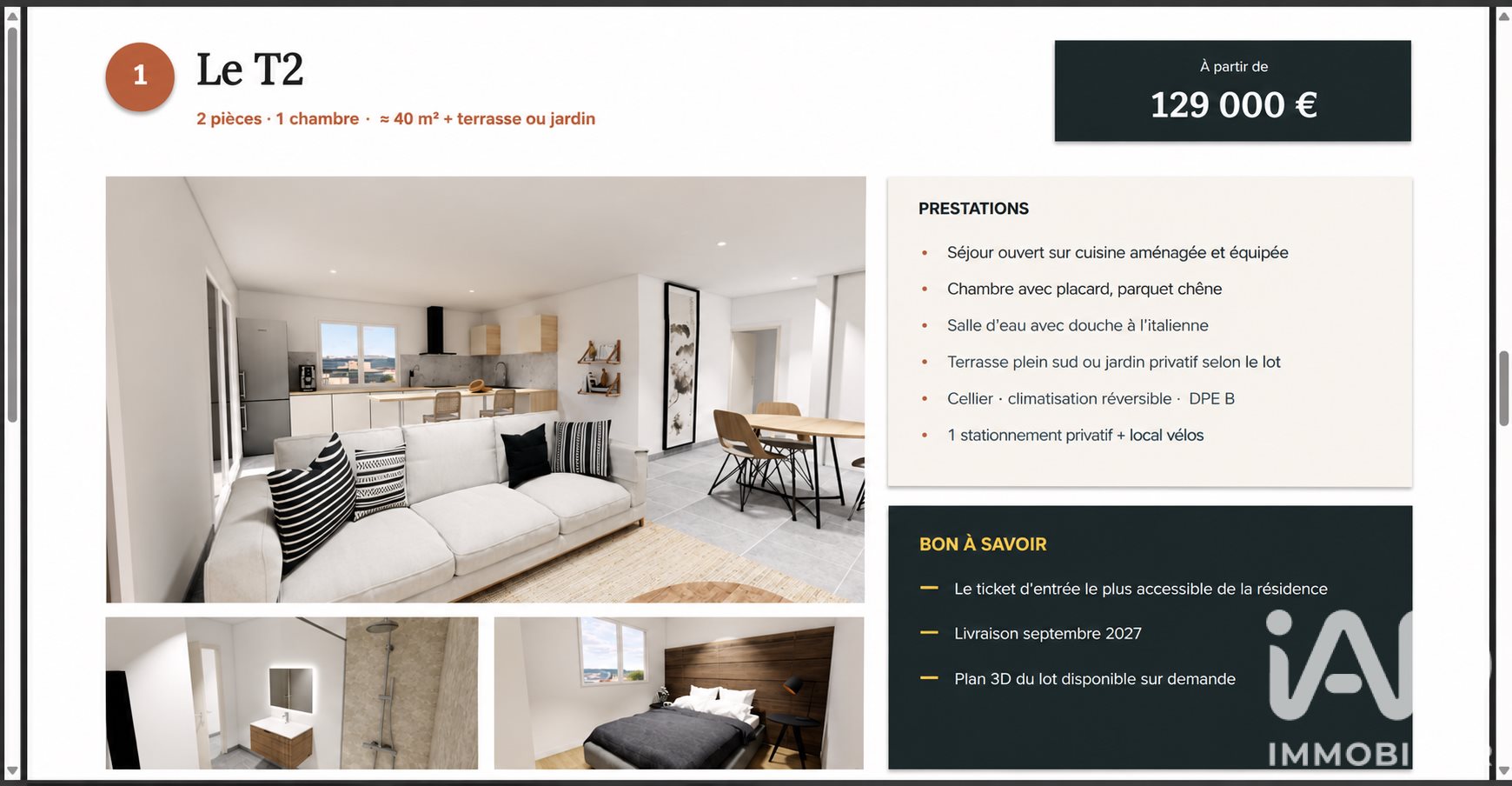 Appartement à vendre, 40m², Cabestany